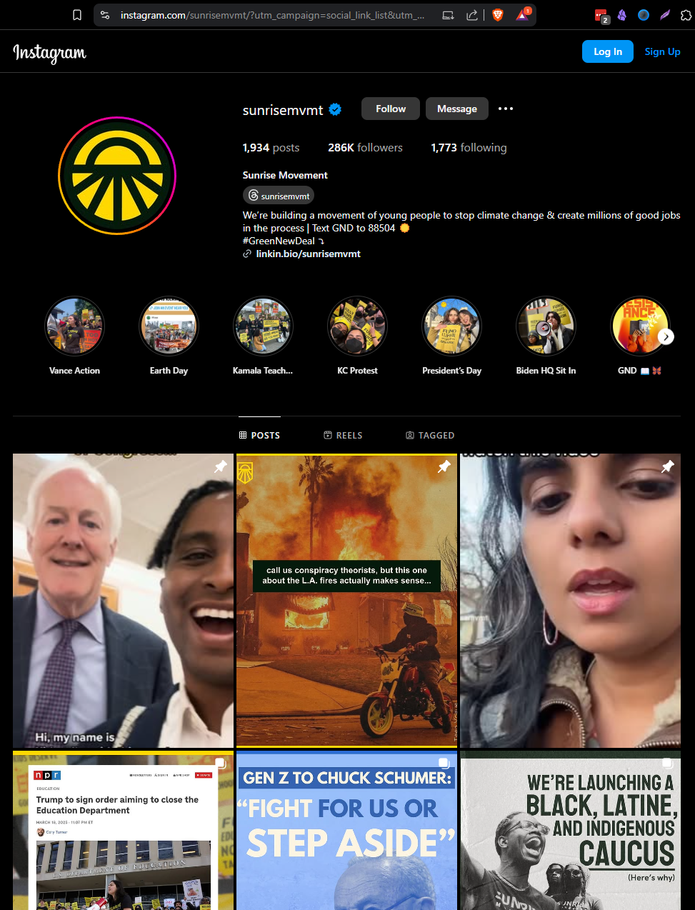 Sunrise Movement Instagram Screenshot 3-21-2025.png