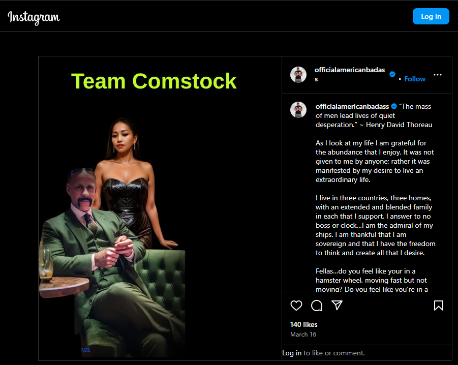 Dale Comstock Instagram Post March 16 2025.png