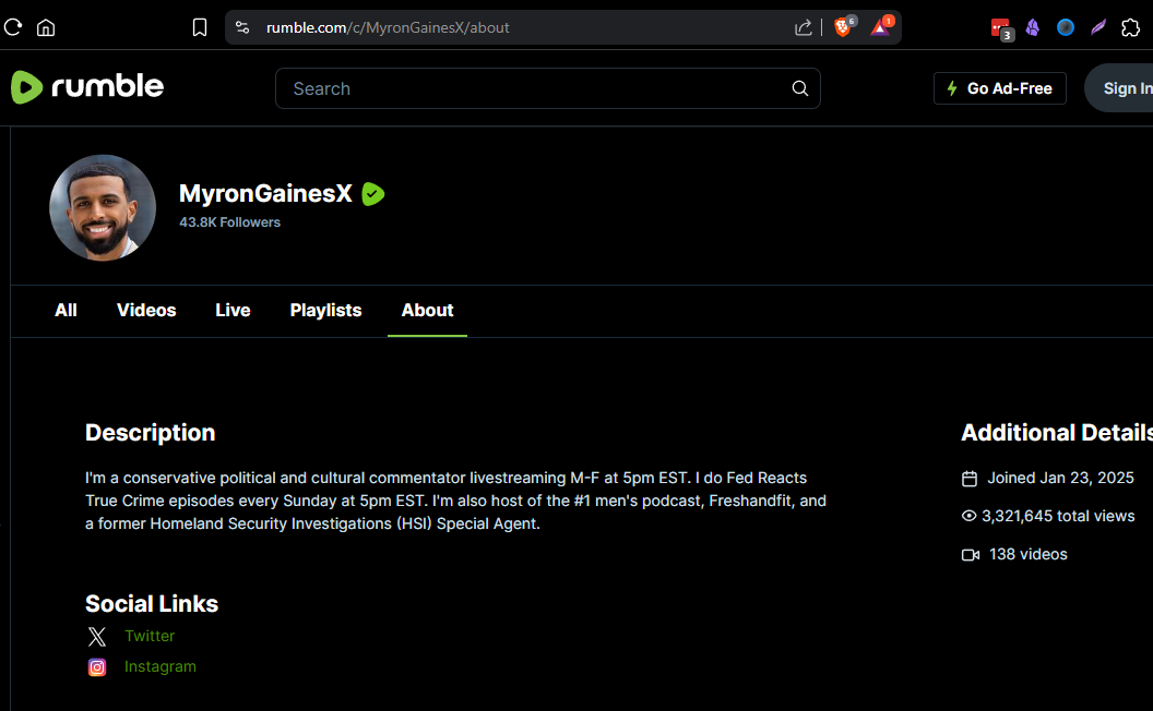 Myron Gaines Rumble Screenshot.png