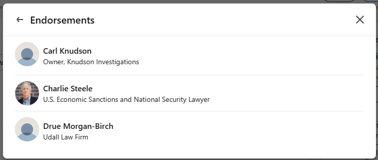 D Doug Metcalf LinkedIn Endorsement 1.png